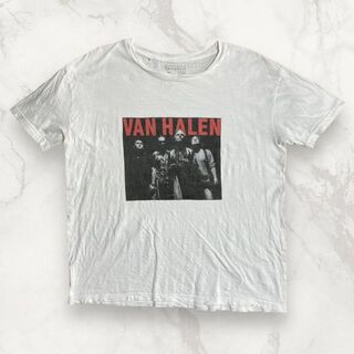 HTP 90s 00s  白 バンヘイレン　VAN HALEN　バンド Tシャツ(Tシャツ/カットソー(半袖/袖なし))