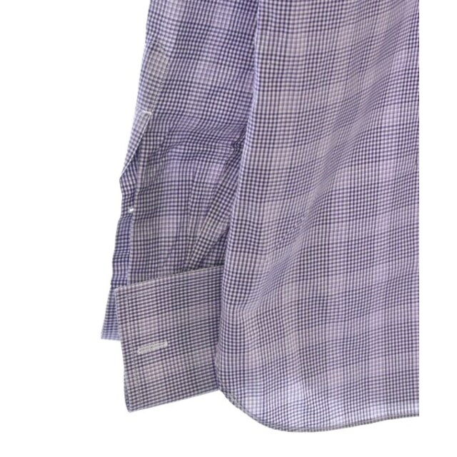TOM FORD トムフォード ドレスシャツ 42(XS位) 紫(チェック)