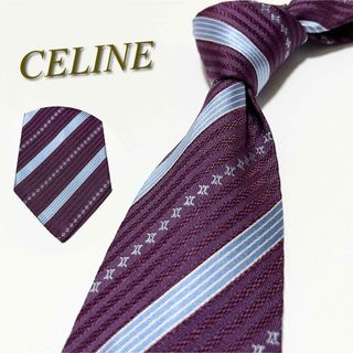 celine - 【極美品】セリーヌ ネクタイ マカダムストライプ柄