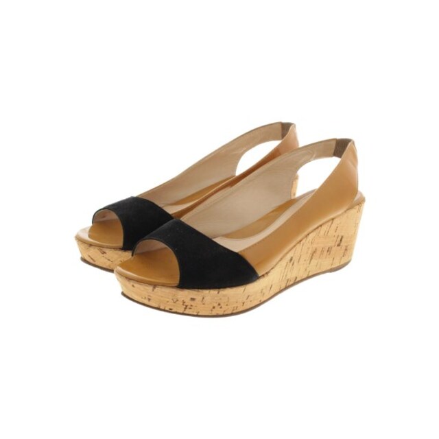 FENDI - FENDI フェンディ サンダル EU38(24.5cm位) マスタード系x黒