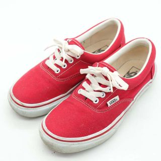 ヴァンズ(VANS)のバンズ スニーカー エラ ERA 465019-0022 キャンバス ローカット シューズ 靴 赤 レディース 23cmサイズ レッド VANS(スニーカー)