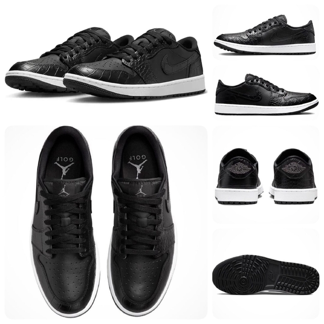 28cm Nike Air Jordan 1 Low Golf Black 防水