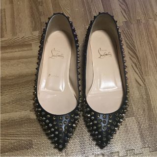 ルブタン(Christian Louboutin) スタッズ バレエシューズ(レディース