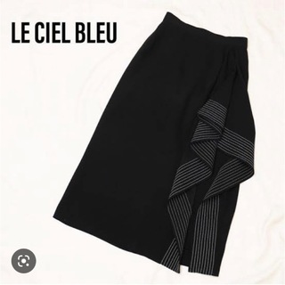 ルシェルブルー(LE CIEL BLEU)の【LE CIEL BLEU ル シェル ブルー】ステッチラッフルスカート(ひざ丈スカート)