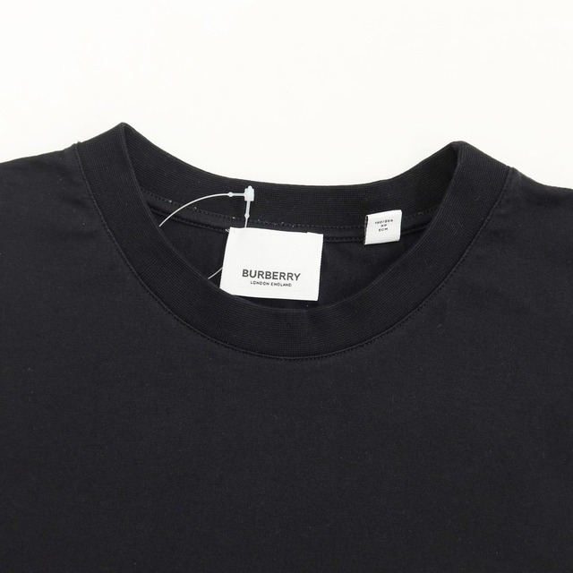 BURBERRY(バーバリー)の【中古】バーバリー BURBERRY コットン 半袖 クルーネック Ｔシャツ ブラック【サイズXS】【メンズ】 メンズのトップス(Tシャツ/カットソー(半袖/袖なし))の商品写真