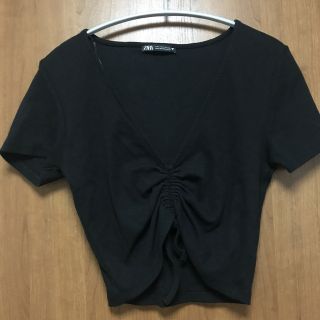 ザラ(ZARA)のZARA ザラ　トップス　ショート丈トップス(カットソー(半袖/袖なし))