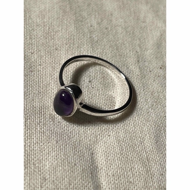 ムラサキ宝石リング　シルバー高品質誕生石指輪　古代紫水晶アメジスト　32はCジお メンズのアクセサリー(リング(指輪))の商品写真