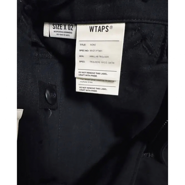 W)taps(ダブルタップス)のWTAPS WMILL-65 TROUSERS カーゴパンツ　ブラック メンズのパンツ(ワークパンツ/カーゴパンツ)の商品写真