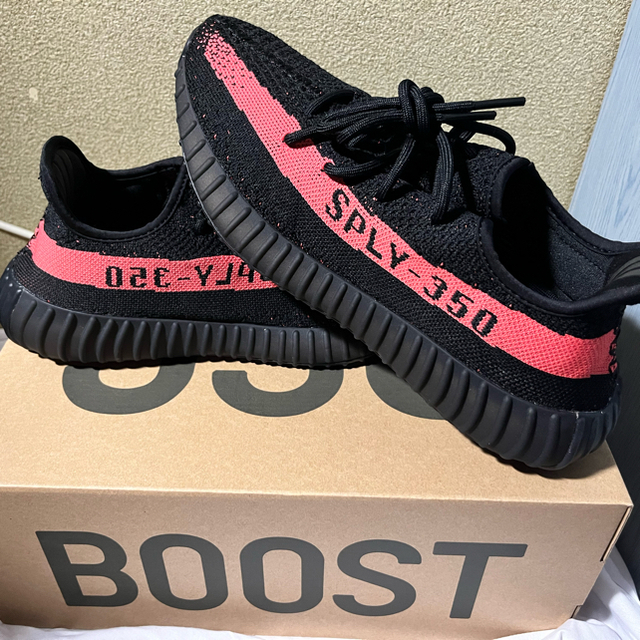 YEEZY（adidas） - adidas yeezy Boost 350 V2 コアブラック レッドの