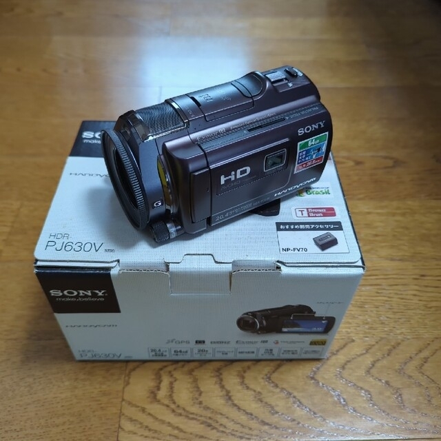 SONY(ソニー)のSONY デジタルビデオカメラ HDR-PJ630V(T) スマホ/家電/カメラのカメラ(ビデオカメラ)の商品写真