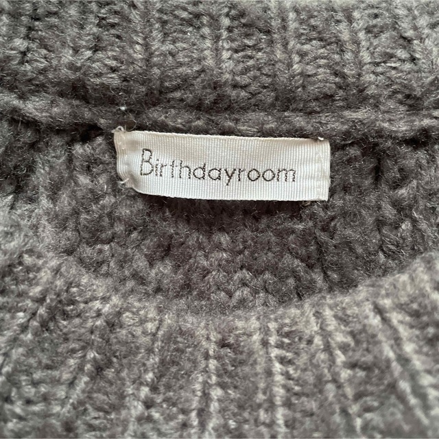 birthday room チャコールグレー ニットの通販 by りこ's shop｜ラクマ