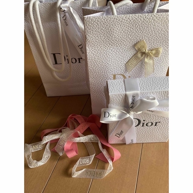 DIOR 紙袋 袋 クリスチャン 3z 厚から リボン ミスディオール DIOR 紙袋 袋 クリスチャン 3z 厚から リボン ミスディオール