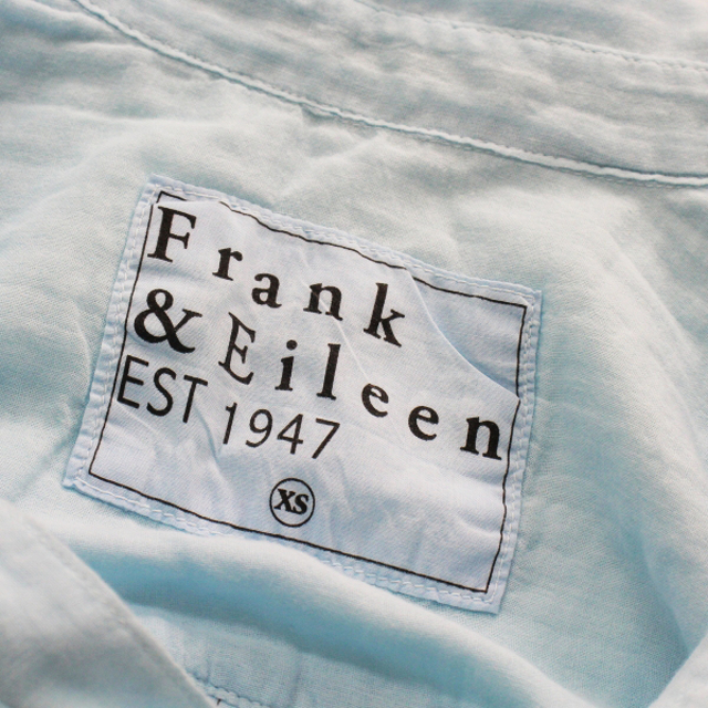 Frank&Eileen(フランクアンドアイリーン)のFrank＆Eileen フランクアンドアイリーン ROSE コットンボイル スキッパーシャツ XS/ライトブルー トップス【2400013297103】 レディースのトップス(シャツ/ブラウス(半袖/袖なし))の商品写真