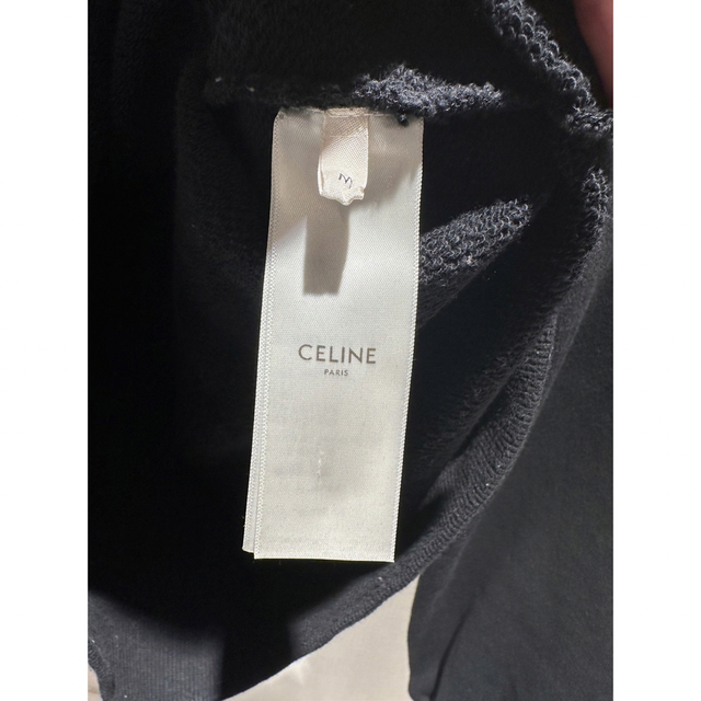 CELINE バックロゴフーディー ブラック Mサイズ