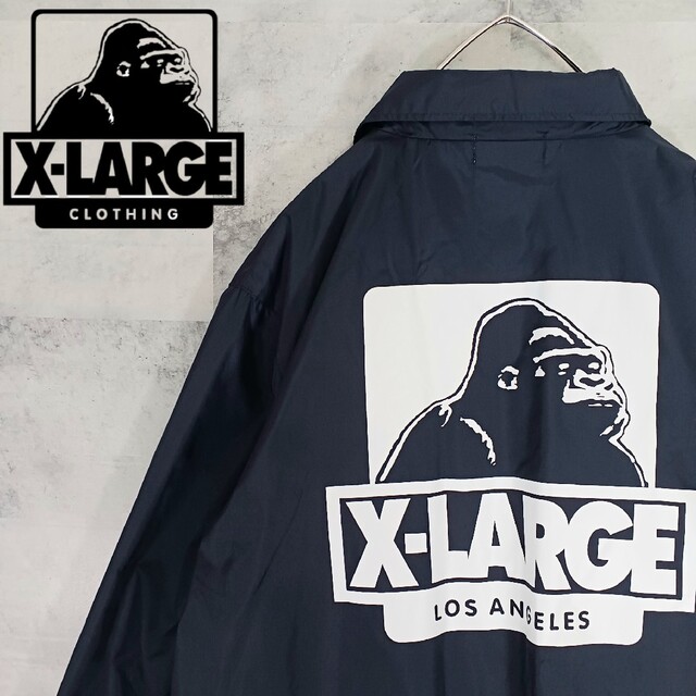 XLARGE ナイロンジャケット エクストララージ ブラック ストリート