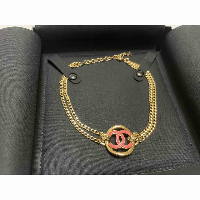 激レア　CHANEL シャネル　チョーカー　ネックレス　ピンク　ゴールド　新品