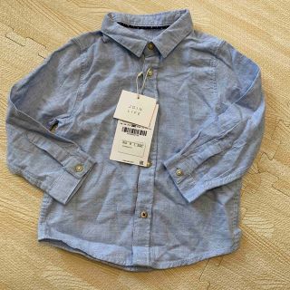 ザラキッズ(ZARA KIDS)の新品タグ付き　zara baby コットンシャツ(ブラウス)