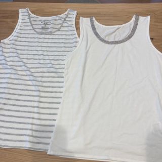 ライトオン(Right-on)の値下げ！【美品】ノースリーブ　袖なし　2枚セット(Tシャツ(半袖/袖なし))