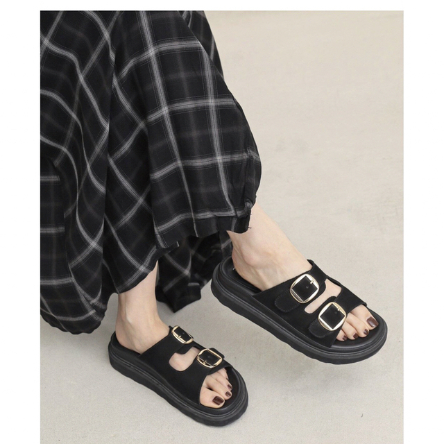 【MOHI/モヒ】GOLD BUCKLE SANDAL アパルトモン