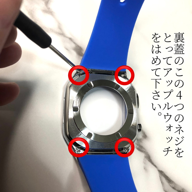 メタリックgb★アップルウォッチバンド ラバーベルト Apple Watch メンズの時計(ラバーベルト)の商品写真