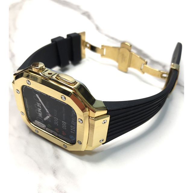 メタリックgb★アップルウォッチバンド ラバーベルト Apple Watch メンズの時計(ラバーベルト)の商品写真