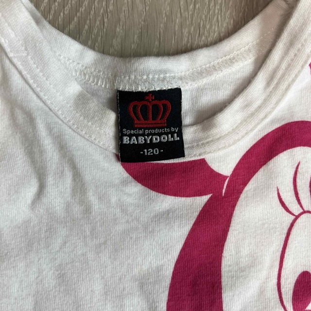 BABYDOLL(ベビードール)のベビードール　Tシャツ　120 キッズ/ベビー/マタニティのキッズ服女の子用(90cm~)(Tシャツ/カットソー)の商品写真