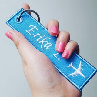 Kiss me before flight クルータグ(キーホルダー)