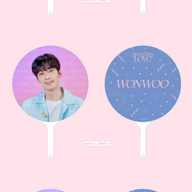 WONWOO ウォヌ うちわ ピケット picket JAPAN Love | フリマアプリ ラクマ