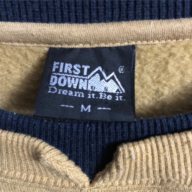 FIRST DOWN(ファーストダウン)のファーストダウン スウェット トレーナー '90S 古着　裏起毛 メンズのトップス(スウェット)の商品写真