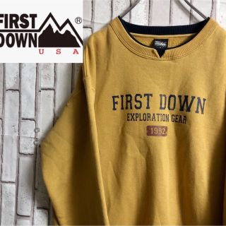 ファーストダウン(FIRST DOWN)のファーストダウン スウェット トレーナー '90S 古着　裏起毛(スウェット)