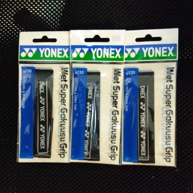 YONEX 極薄テニスグリップテープ黒3本 通販