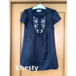 チェスティ(Chesty)のChesty ビジューワンピ(ひざ丈ワンピース)