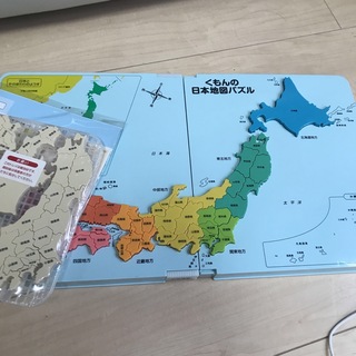 クモン(KUMON)の公文の日本地図パズル(知育玩具)