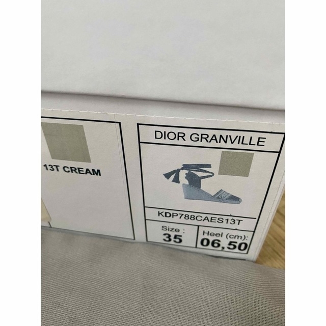 DIOR Granville レースアップ サンダル 35