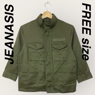 ジーナシス(JEANASIS)の【美品】JEANASIS／ジーナシス★リネン混 ミリタリー ジャケット長袖シャツ(シャツ/ブラウス(長袖/七分))