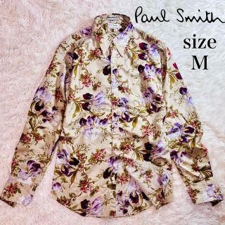 ポールスミス(Paul Smith)の極美品✨ ポールスミス シャツ 長袖 花柄 総柄 日本製 シェルボタン M(シャツ)