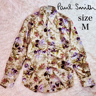 ポールスミス(Paul Smith)の極美品✨ ポールスミス シャツ 長袖 花柄 総柄 日本製 シェルボタン M(シャツ)