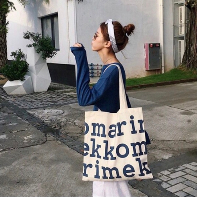 marimekko(マリメッコ)のマリメッコ　marimekko Notko Logo トートバッグ　エコバッグ レディースのバッグ(トートバッグ)の商品写真