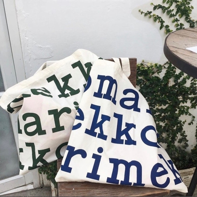 marimekko(マリメッコ)のマリメッコ　marimekko Notko Logo トートバッグ　エコバッグ レディースのバッグ(トートバッグ)の商品写真