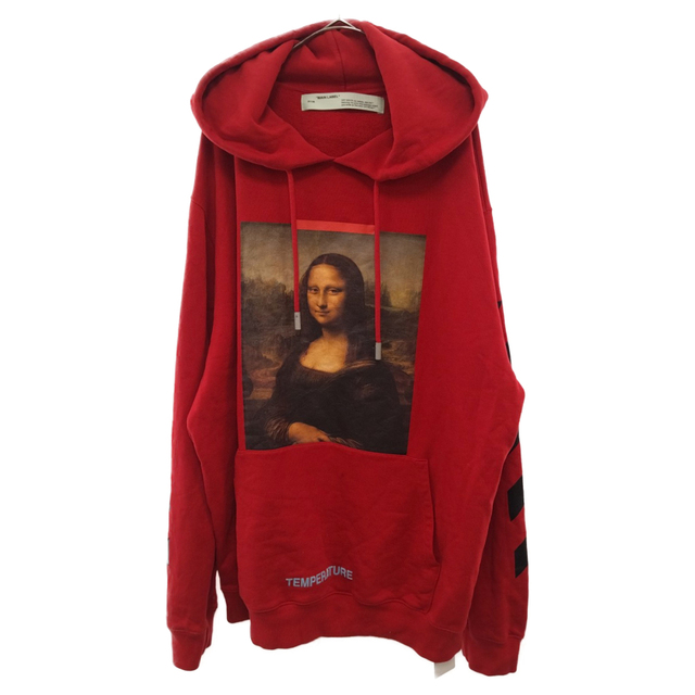 OFF-WHITE オフホワイト 18SS DIAG MONALISA HOODIE モナリザフォトプリントプルオーバーパーカー  OMBB029S18003012 レッド | フリマアプリ ラクマ