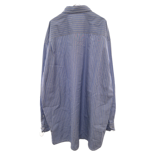 Maison Margiela メゾンマルジェラ 22AW LONG SHIRT CLASSIC STRIPE OVER FIT BLUE  STRIPES オーバーサイズ ストライプ ボタンダウンシャツ ブルー SI1DL0002