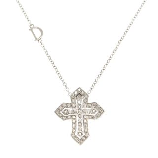 DAMIANI ダミアーニ ベル エポッククラウンS 20089078 K18WGダイヤクロスネックレス ホワイトゴールド