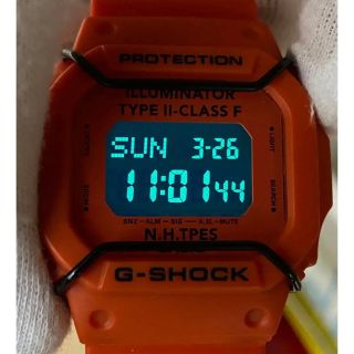 コラボ/G-SHOCK/エヌハリウッド/限定/スピード/オレンジ/DW-5600