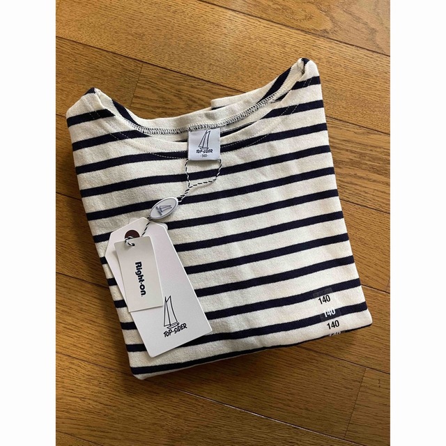 Right-on(ライトオン)の新品　140cm☆ボーダーTシャツ キッズ/ベビー/マタニティのキッズ服男の子用(90cm~)(Tシャツ/カットソー)の商品写真