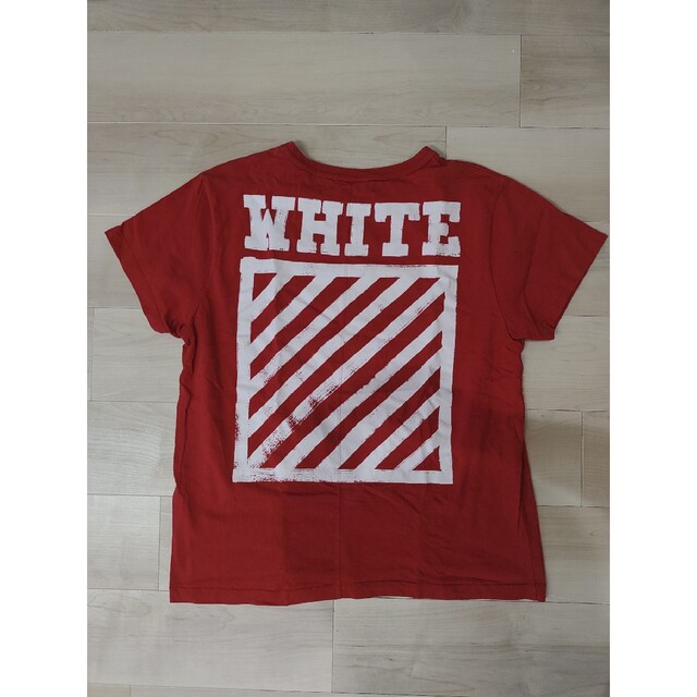 アウトレット限定商品 OFF-WHITE オフホワイト Tシャツ レッド Mサイズ