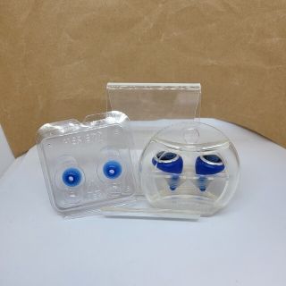 【YES EAR】イヤープラグ 痛くなりにくい 耳栓 ブルー 替えプラグ付き(旅行用品)