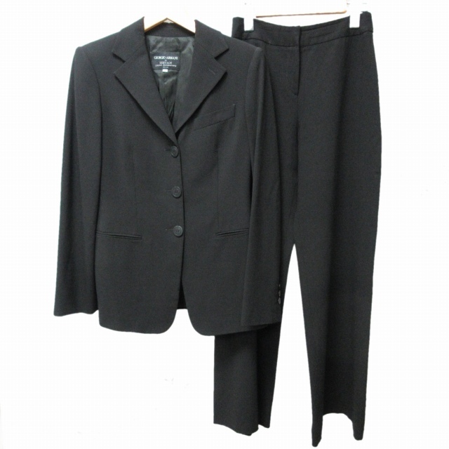 特価通販 ジョルジォアルマーニパンツスーツ 黒 mdkqT-m72217800200