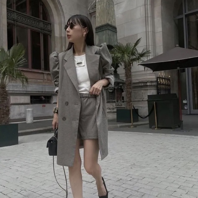 Ameri VINTAGE CHECK JACKET MINI DRESS | フリマアプリ ラクマ
