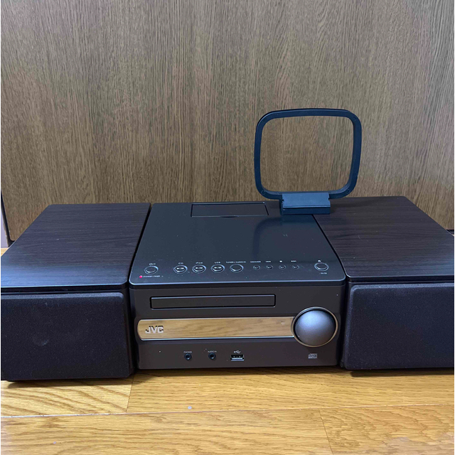 オーディオ機器 ケンウッドJVC ウッドコーンEXS3T ブラウン コンポ