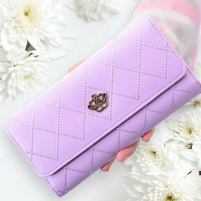 長財布 《パープル/紫色》レザー 財布 ロングウォレット 長財布 《パープル/紫色》レザー 財布 ロングウォレット
